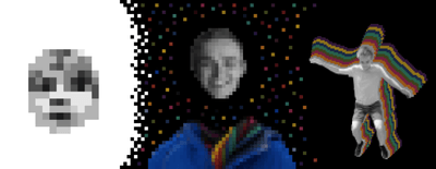 A self-portrait illustration